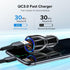 Car LED 18W 3.1A Charger Dual USB Fast Charging QC Phone Charger Adapter Cars Gadgets