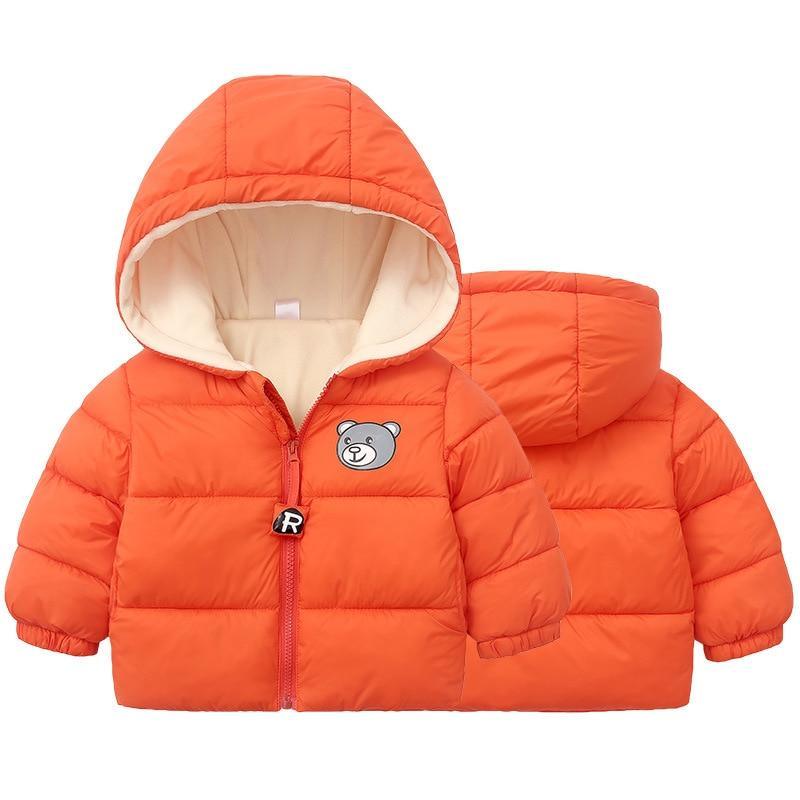 Infant Baby Hooded Warm Jackets For Baby Girls  and Baby Boys For WInter In Modern New Luxury Shiny Design