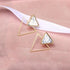 New Fashion Round Dangle Drop Korean Earrings For Women In Geometric Round Heart Gold Earring Wedding Elegant Style