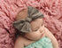 Big Bow Soft Nylon Headbands Flower Print Nylon Turban Hairband Oversize Bunny Bow For Baby Kids