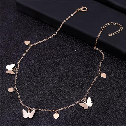 Modern Gold Chain Butterfly Pendant Choker Necklace Luxury For Women Statement Bohemian Beach Jewelry Gift Cheap