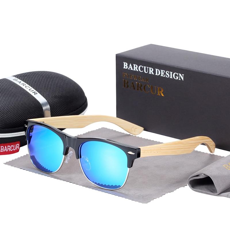 Brand Bamboo Handmade Luxury Polarized Modern and Retro Wood Sunglasses for  Men  and Women With  UV400 Protection