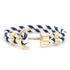 Men Modern Anchor Bracelet Luxury Made Of Elegant Nylon In Luxury Navy Blue-White Anchor Made Of Brass Great Jewelry