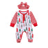 Newborn Baby Girl/Boys Christmas Long Sleeve Round Neck  Tree print Romper for Infant In New Year Design