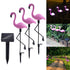 Flamingo LED Solar Modern Lamp For Garden And Yard With Base Station 3 Piece Set Decorative Lighting For Pathway Driveway Landscape