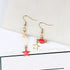 New Modern Fashion Blue Space Universe Elegant Moon Star Luxury Earrings For Women Perfect Gold Color Universe Planet Circle Asymmetry Trendy Long Earrings