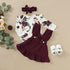 Newborn Baby Girl Floral Romper Jumpsuit Skirts Clothes Set Outfit Headband Cute Design Perfect Gift