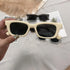 New Women Rectangle Vintage Sunglasses Brand Designer Retro Points Sunglasses Female Lady Eyeglass Cat Eye