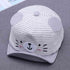 Cartoon Bear Baby Hat Cap Adjustable Baseball Cap Cute Striped Cotton Kids Sun Hat for Baby Boys