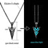 Epic Luminous Glowing Arrow Pendant Necklace Elegant Knight Spear Necklace Amazing Glow In The Dark Pike Necklace Luxury For Women Men Halloween Gift