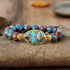 Handamde Men and Woman Bracelet Stone Tibetan Beads Women Stretchy Bracelets Yoga  Elastic Charm Bracelets Luxury Jewelry