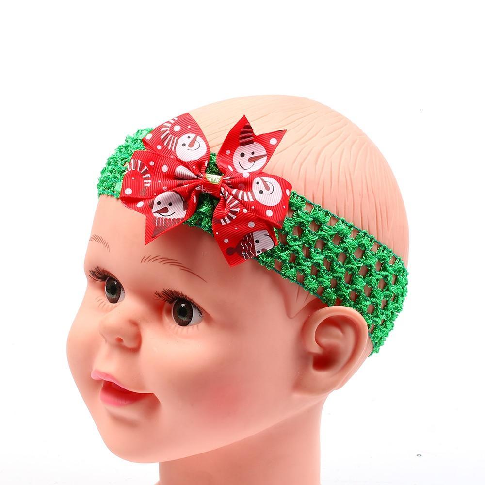 Baby Headband Ribbon Toddler Hair Accessories Girl Newborn Bow Christmas Headwear headwrap