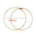 Big Circle Gold and Silver Luxury Woman 40mm 60mm 70mm 80mm Exaggerate Big Smooth Circle Hoop Earrings In Elegant Style