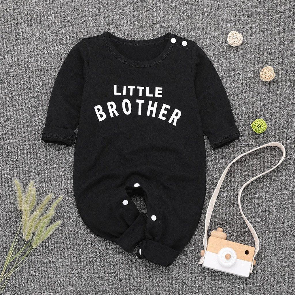 Newborn Baby Button Letter Long Sleeve Romper / jumpsuit for baby girls and boys.