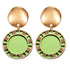 New Modern Korean Statement Round Luxury Earrings For Women Perfect Geometric Elegant Gold Shell Fluff Dangle Drop Earrings