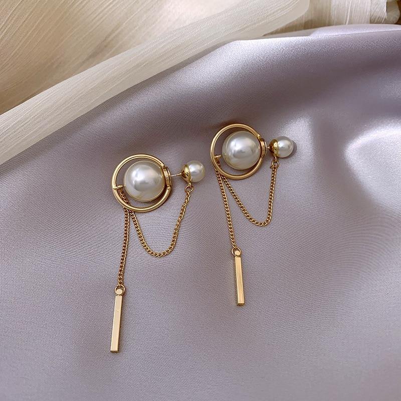 Modern Wind Long Tassel Pendant Luxury Vintage Stud Earrings Great Elegant Exquisite Prevent Allergy Women Jewlery