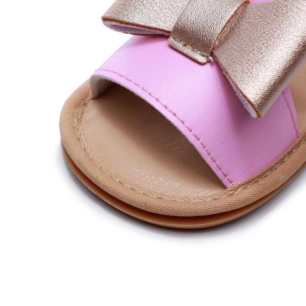 Baby Kids Girl Sandals Pre Walker Newborn PU Leather Soft Sole Shoes Bowknot Girls Shoes