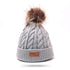 Modern Warm Baby Beanies Hat Pompon Children Hats Knitted Cute Cap For Girls Elegant For Winter