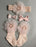 4PCS/SET Newborn Baby Girl Socks Ankle Princess Anti Slip Socks+Headband+Hair Pin For Baby