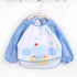 Cute Cartoon Print Baby Waterproof Long Sleeve Apron Children Feeding Smock Bib Baby Accessories