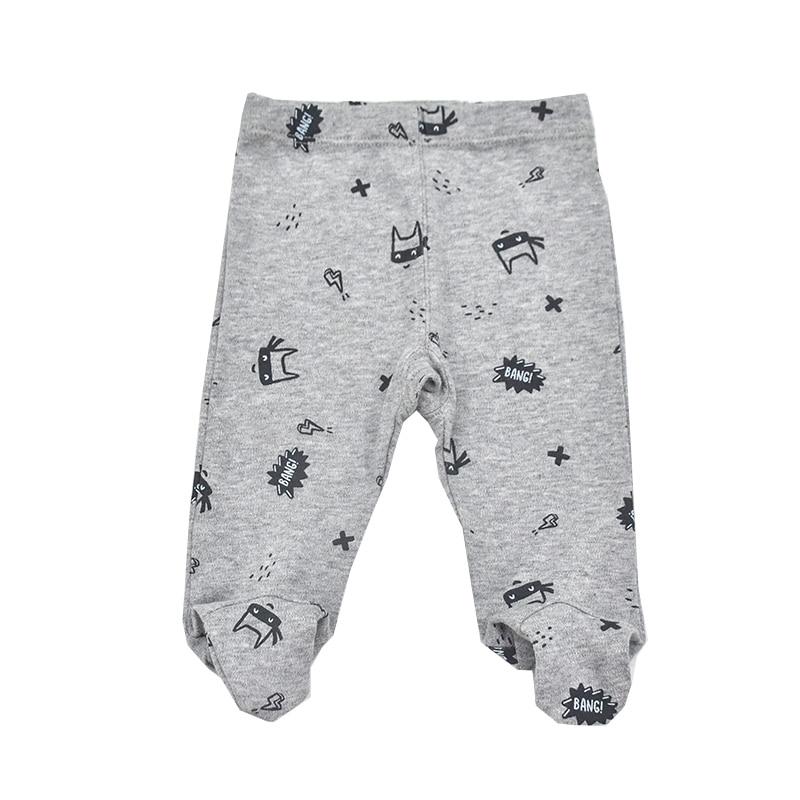 Baby Trousers 0-18 Month Cotton Cute Printed Spring Autumn Unisex Casual Footed Baby Boys Pant Infant Girl Pants Newborn Trouser