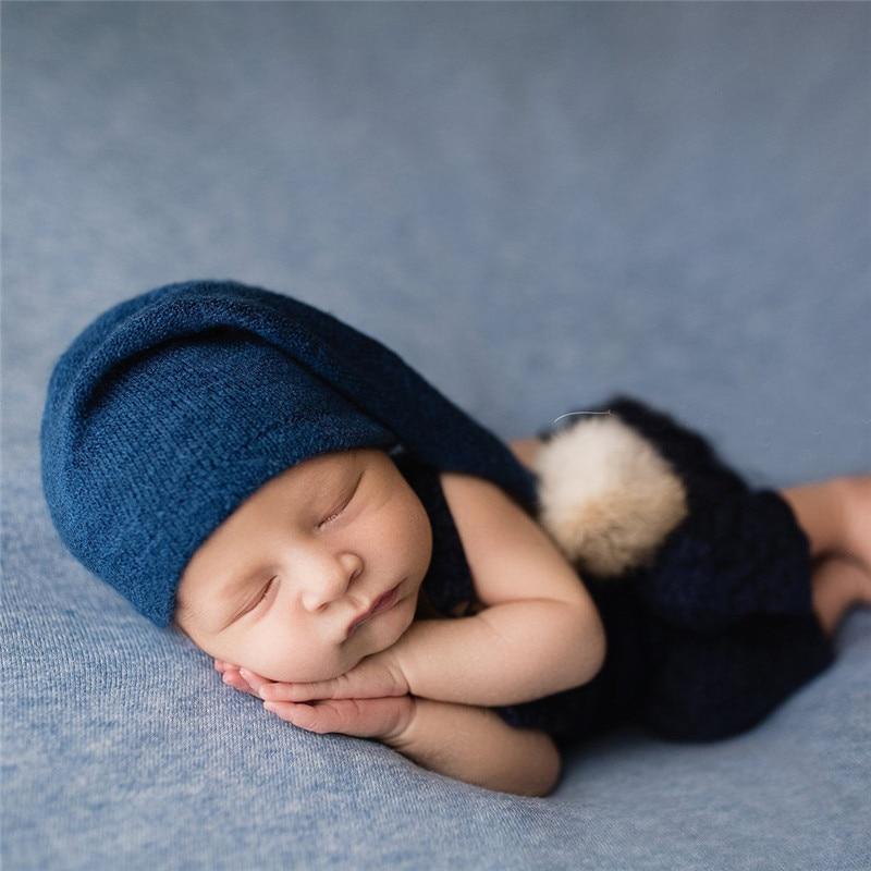 Modern Newborn Photography Props Knit Cap With Fur Ball For Newborn Baby Cap Great For Photo Studio Photography Props Cap Beanie Baby