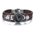 Lucky Vintage Men's Leather Bracelet Playing Cards  Charm Multilayer Braided Men and Women Gift