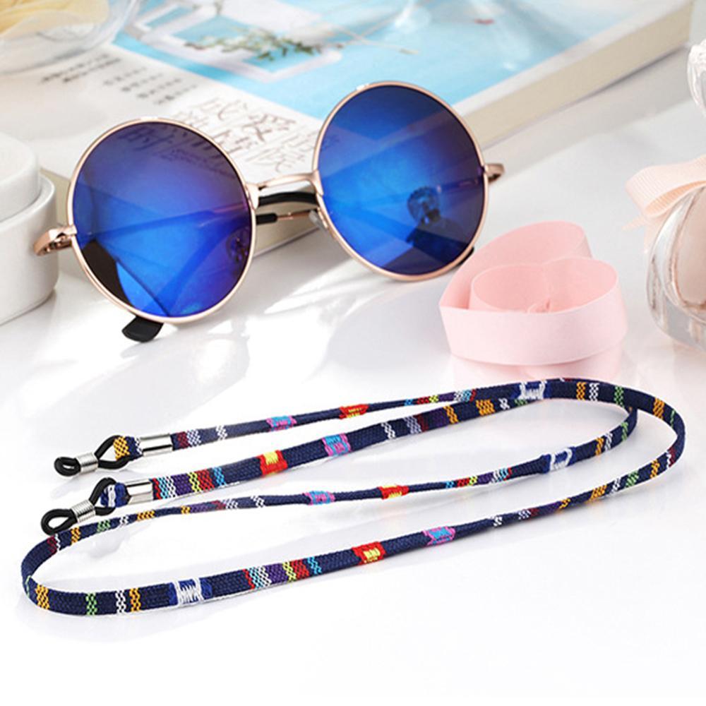 Handmade Eyeglass Sunglasses Cotton Neck String Cord Retainer Strap Eyewear Holder High-End Ethnic Rope Glasses Chain For Sunglasses