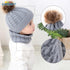 Trend New Toddler Hat Baby Girls and Boys Winter Warm Knitted Wool Hemming Hat Beanie Cap and Warm Scarf