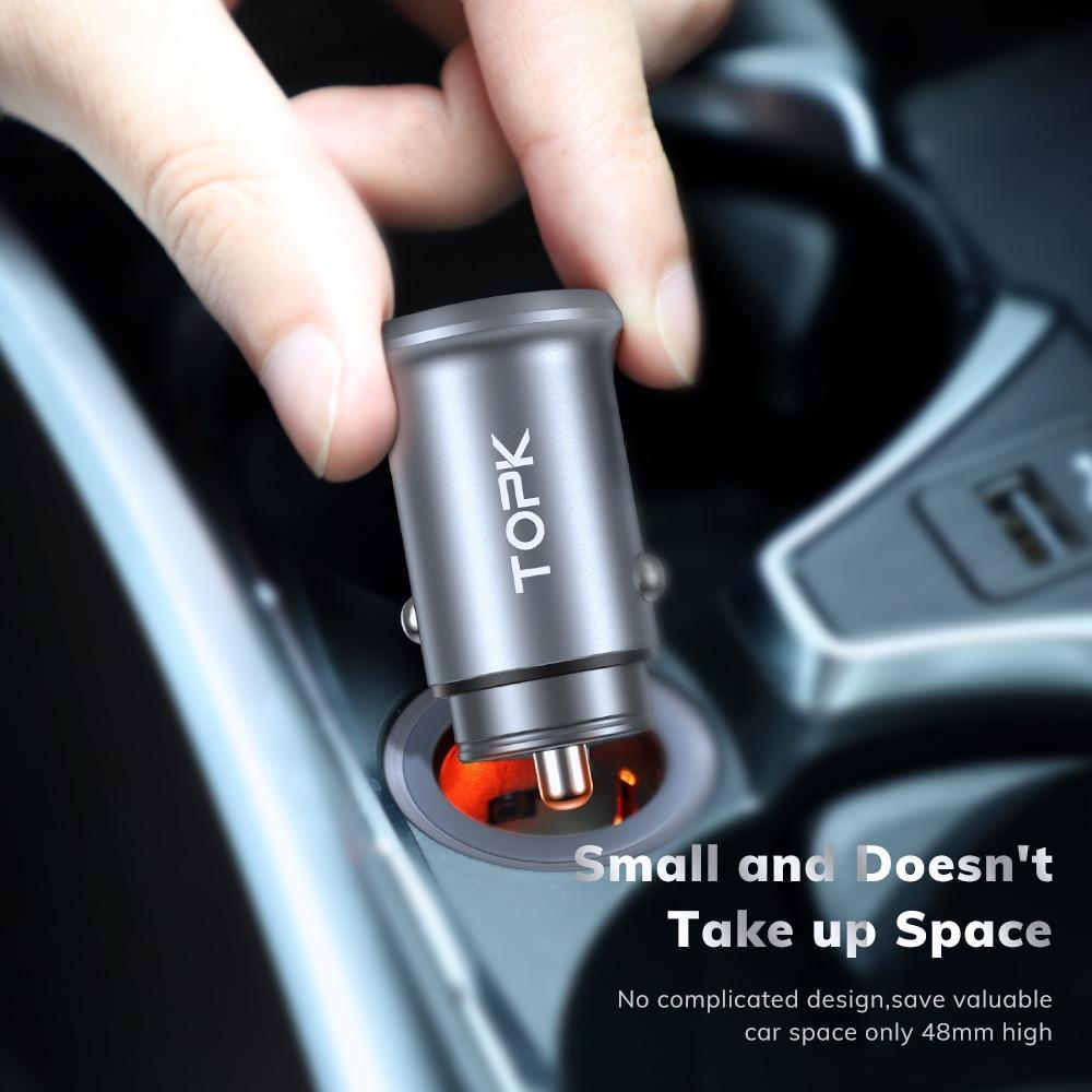 Mini Quick Charge 3.0 USB Car Charger Dual USB Fast Charger 3.1A Cellphone Universal Mobile Phone Charger