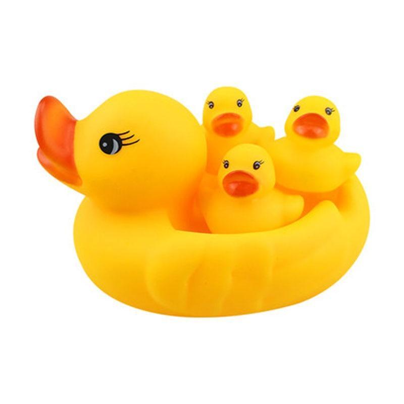 Baby Shower Bath Toys Little Duck  Set Baby Kids Toy Storage Mesh Toy Bag Net Bathroom Organizer Toys For Kids