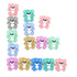 Mini Bear Silicone Beads Baby Dummy Cartoon Pacifier Toy Accessories For Kids And Babies