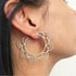 New Fashion Round Dangle Drop Korean Earrings For Women In Geometric Round Heart Gold Earring Elegant Style