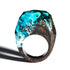 Modern Wooden Epic Resin Ring Elegant Luxury Wedding Epoxy Soul of The Forest Eco Epoxy Handmade