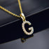 Cubic Zircon Alphabet  Gold Silver Color Copper Mini A-Z Letter Pendant Necklace Shinning 26 Initial Collares Jewelry