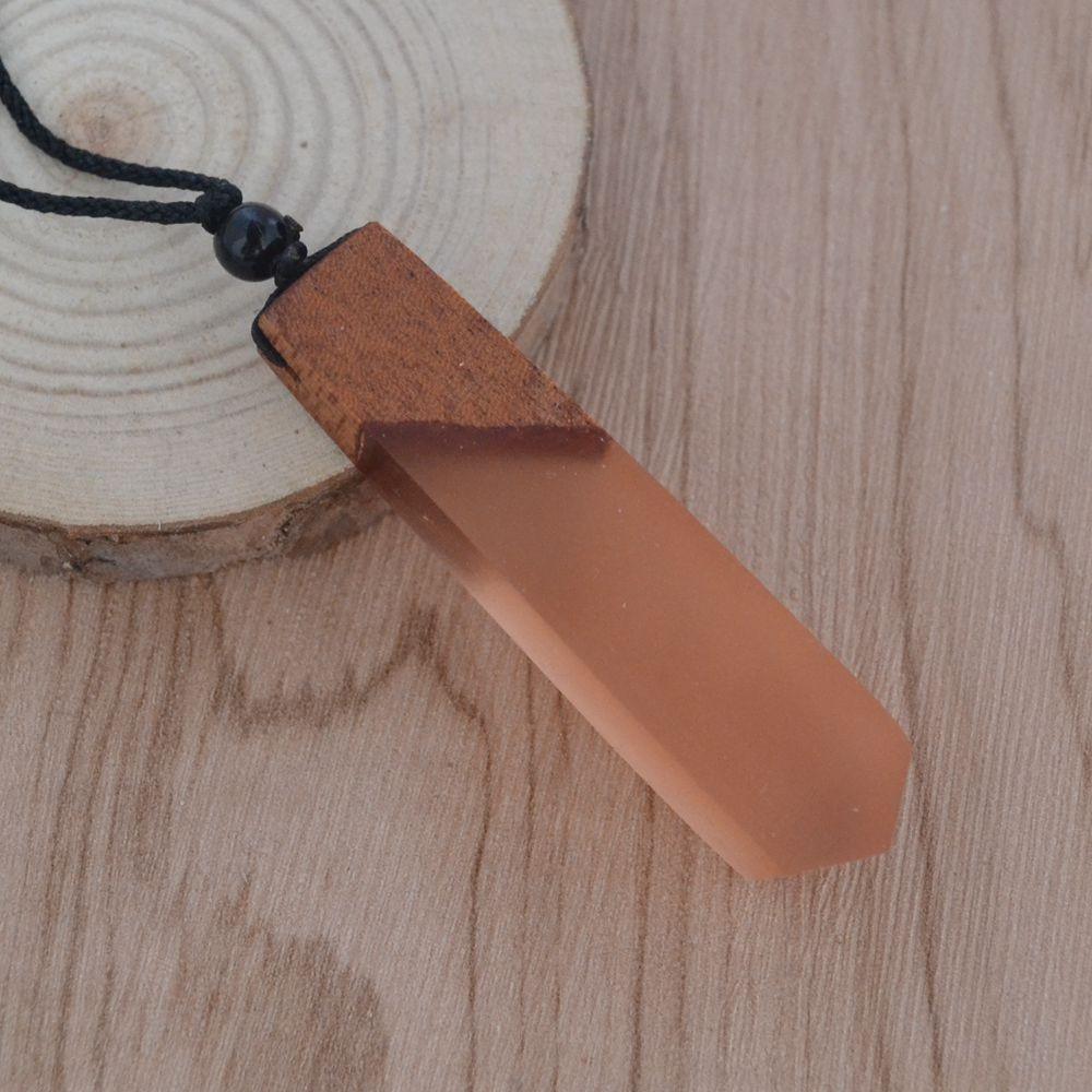 Handmade Luxury Modern Elegant Unisex Men and women Natural Resin Wood Fashionable Necklace In Trend Style