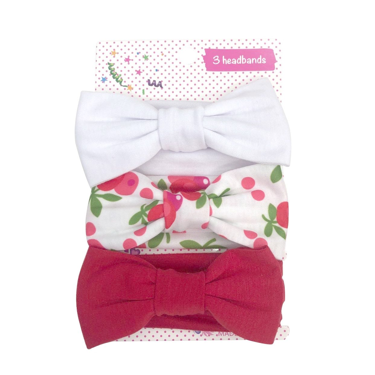 Summer Cute Floral Bows Baby Girl Headbands Elastic Bowknot Newborn Hair Band Turban Set Hair Accessories Bow Set For Kids