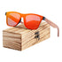 Polarized Black Walnut Wood Sunglasses Men Square Women Sun Glasses UV400 Oculos Gafas Oculos de sol masculino