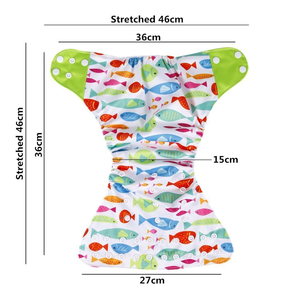 Comfortable Reusable One Size Pocket Adjustable Baby Nappies Inner Cloth Breathable Diaper