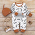 Modern Newborn Baby Boy Clothes Feather T shirt Tops Strip Pants Set For Kids