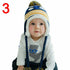 Modern New Baby Boys and Girls Winter Warm Knitted Crochet Ear flap Beanie Wool Cute Penguin Cap For Kids