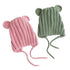 Luxury Modern Baby Knitted Winter Hat with Ears Cartoon Lace-up Children Kids Baby Bonnet Cap In Winter Cozy Style