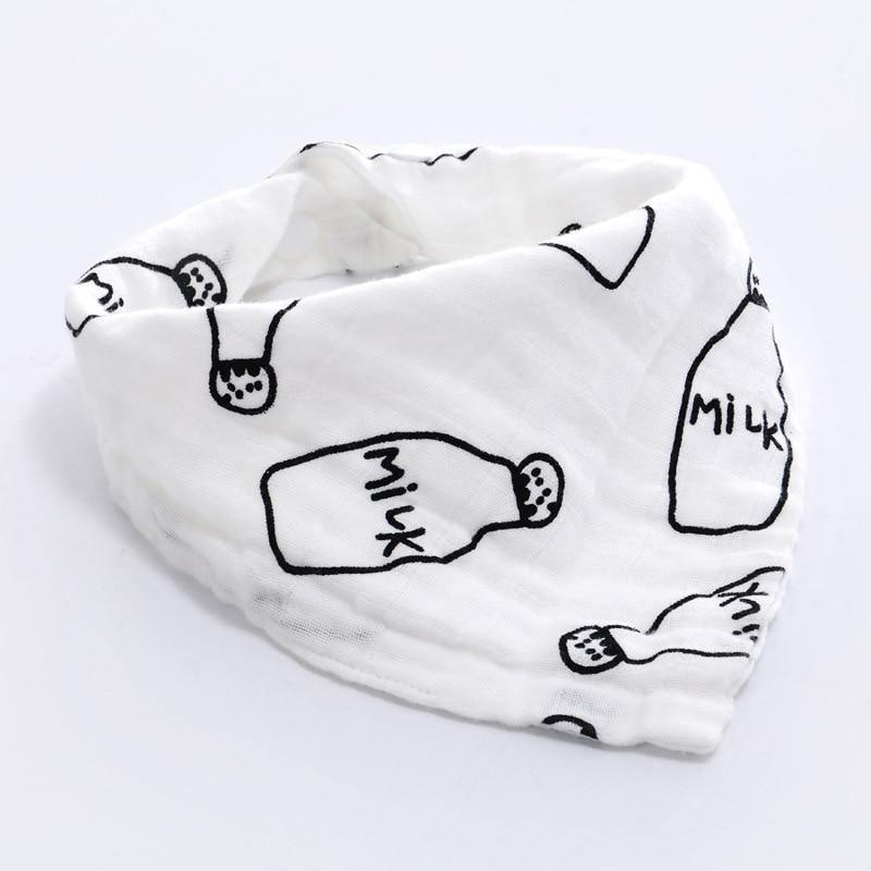 Modern 5PCS/Pack Cotton Baby Bibs 4 Lyers Girls Boys Triangle Feeding Burp Cloth  Collar Scarf For Feeding