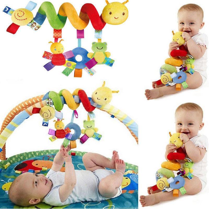 Cute Activity Spiral Crib Stroller Travel Hanging Toys Baby Rattles Toy Colorful For Kids and Baby