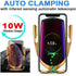 Automatic Luxury Clamping 10W Wireless Charger Car Phones Holder Smart Sensor Air Vent Mount Mobile Phone Stand