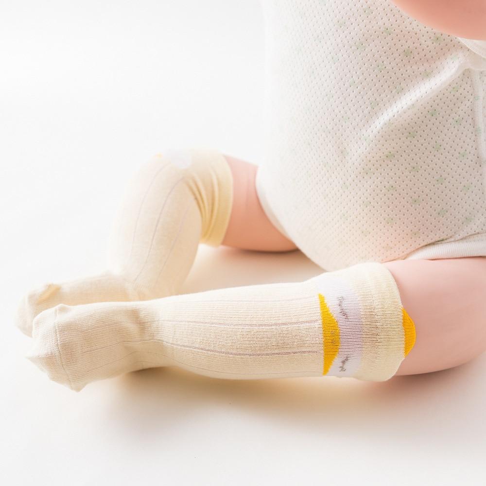 White Baby Sock Non Slip Cotton Long Socks Newborn Knee High Socks For Baby Girls Super Elastic Cute Design