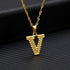 Modern NEW Luxury Shiny Tiny Gold Initial Letter Necklace For Women and Man In Jewelry Hip Hop Retro Design