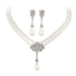 New Jewelry Bride Pearl Crystal With Elegant Short Collarbone Neck Luxury Necklace And Earrings