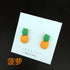 Unique Resin Stereo Lemon Orange Earrings With Long Pendant Fashion Summer Fruit Jewelry Designs For Girls And Teenagers