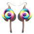 Interesting Modern Luxury Earrings For Women Resin Lollipop Drop Custom Made Handmade Cute Girls Cotton Candy Gift Style For Woman and Girls